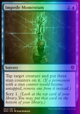 MTG Magic the Gathering Impede Momentum (54/552) Dominaria United LP FOIL