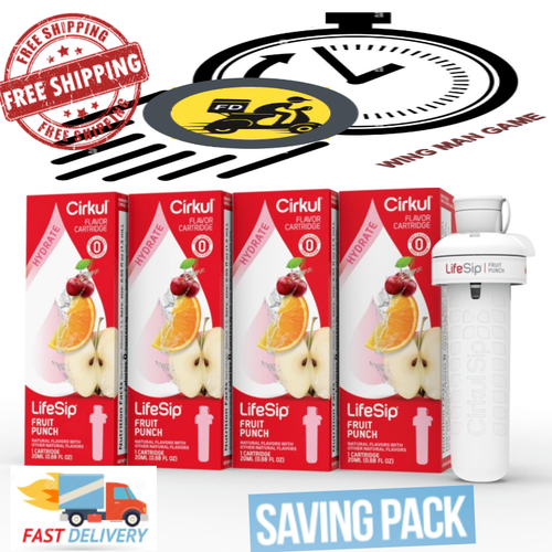 Cirkul LifeSip Fruit Punch Water Flavor Cartridge 4Pack eBay
