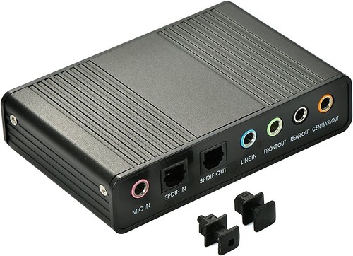 Scheda Audio Esterna a 6 Canali USB 2.0 Esterna 5.1 Surround Sound Ottico S/PDIF - Foto 3 di 3