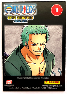 2022 ONE PIECE Epic Journey Panini Card #011 RORONOA ZORO Italy