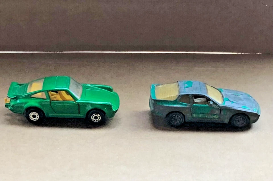 винтажный спичечный коробок No 3 Porsche Turbo Superfast 1978 - двери открыты +1987  - Изображение 3 из 4