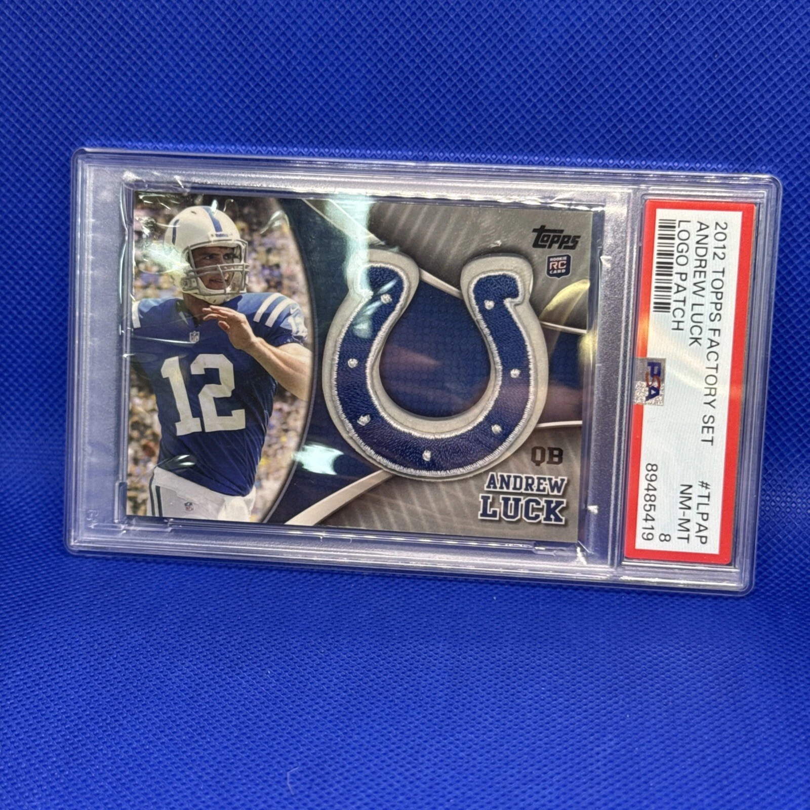 Andrew Luck Topps Factory Set Logo Patch #TLPAP Base