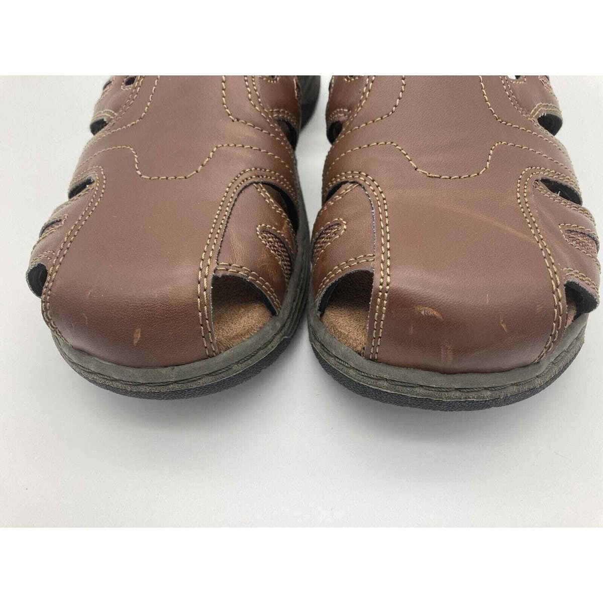 Nunn Bush - Men Size 13M Memory Foam Dual Comfort Brown 2 Strap Sandals NEW Amazon.com | Nunn Bush Men main image 4
