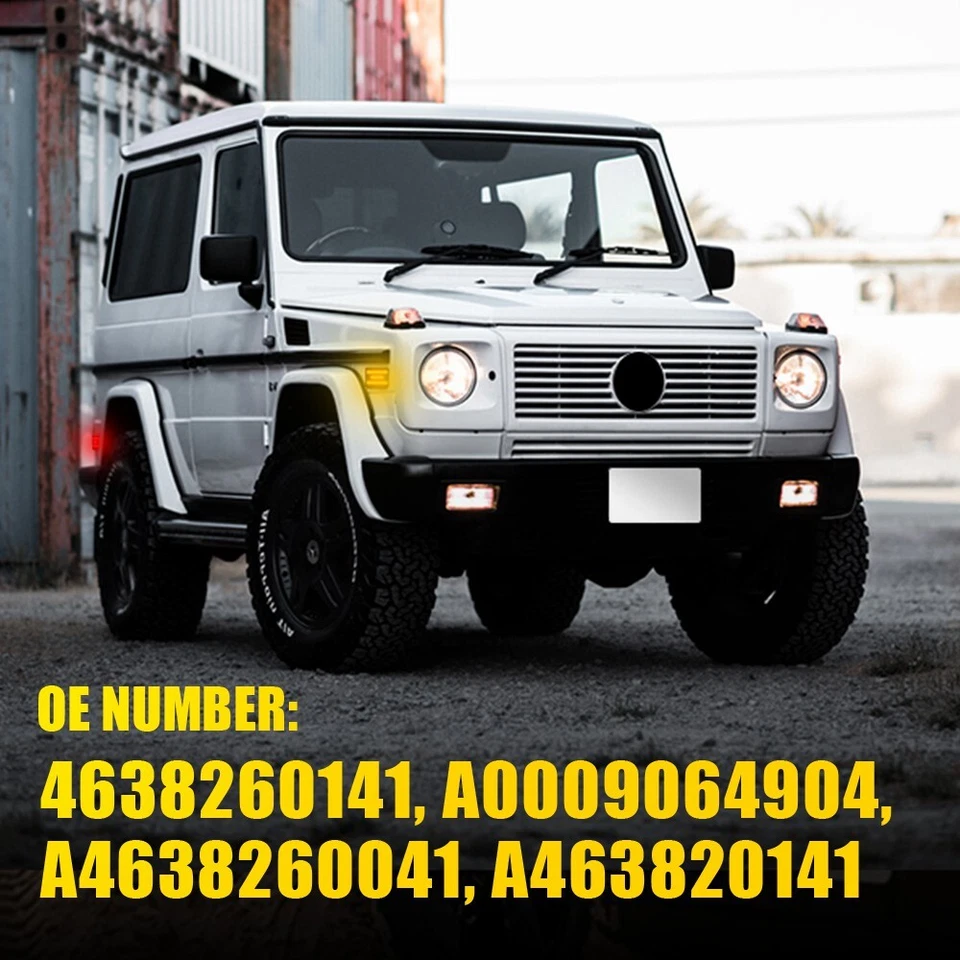 F&R LED Side Marker Light Smoked For 02-14 Mercedes-Benz W463 G500 G550 GClass F - Image 2 of 4