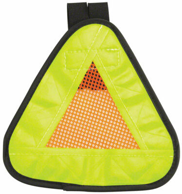 Aardvark Reflective Triangle Yield Symbol 7x7 w/ Hook & Loop Fastener Strap