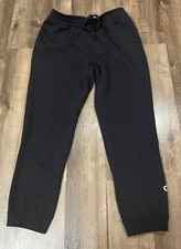 Adidas Men's Size Medium Badge of Sport BOS Fleece Pant Black Drawstring LOGO