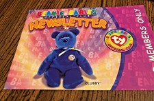 Beanie Babies Official Club November 1999 Newsletter Brochure