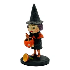 Debra Schoch Hop Hop Jingle Boo Halloween Witch With Candle Bethany Lowe RARE