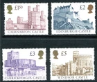 1997 QE2 GREAT BRITAIN ENSCHEDE CASTLES SET OF 4  U/MINT @FACE!! FREEPOST UK