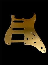 New Gold Brushed Anodized Aluminum SSH Stratocaster Electric Guitar Pickguard
