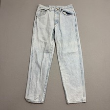 Vintage Wrangler Jeans Men's 33x30 Blue Light Wash Denim 90s USA Made Western