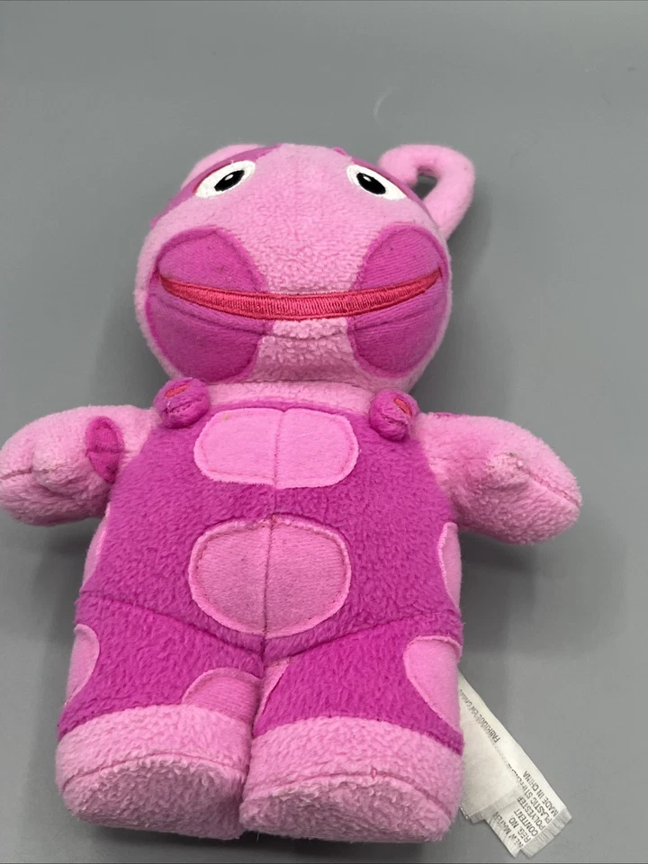 2006 Fisher-Price Uniqua Pelúcia 8" The Backyardigans Mattel Nick Jr Purple Girl - Imagem 2 de 4