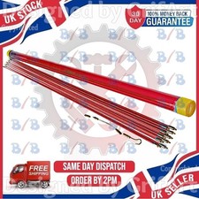 1 METRE CABLE ACCESS KIT 10 LONG ELECTRICIANS PULL THROUGH DRAW PULLER ROD WIRE