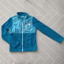 The North Face Denali Teal Full Zip Jacket GirlMs Size S 7/8 