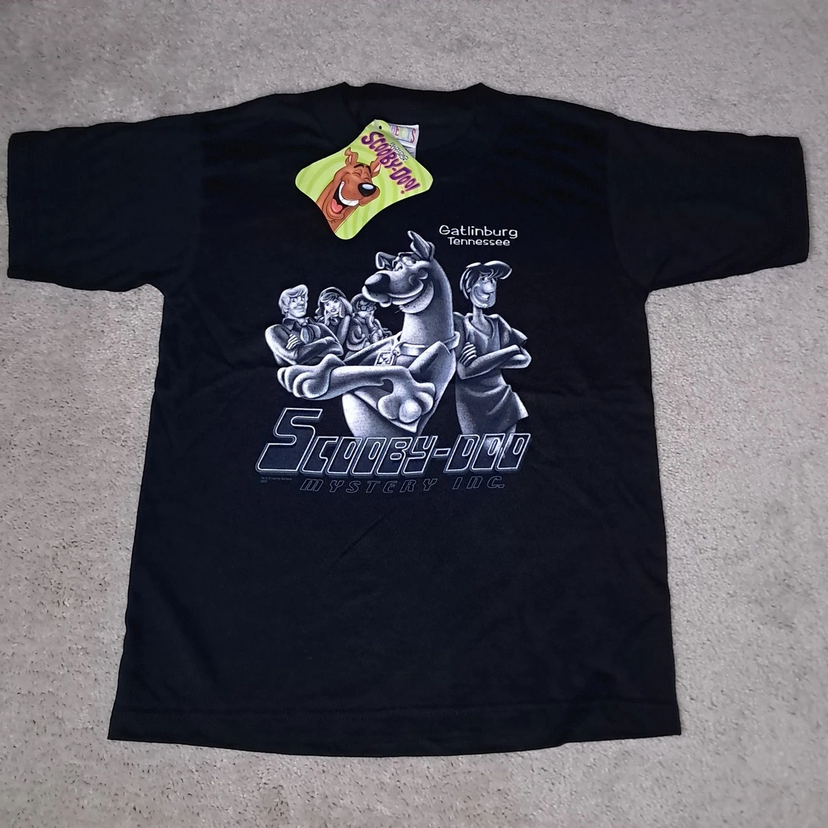 Scooby-Doo Unisex zwart T-shirt met korte mouwen voor kinderen