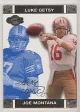 2007 Co-Signers Blue Changing Faces Gold /349 Joe Montana Luke Getsy #42 HOF 0k0
