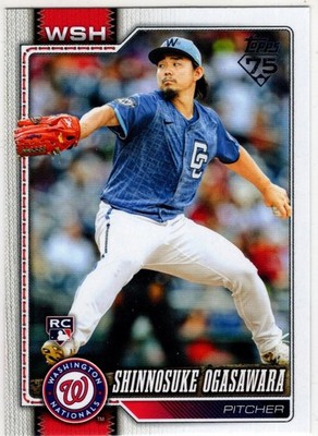 2026 Topps Series One Baseball Shinnosuke Ogasawara No. 32 Washington Nationals