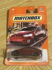 2023 Matchbox Tesla Model X 18/100 Metalflake Red