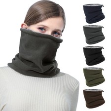 Winter Neck Warmer Gaiter Men Women Ski Fleece Winter Scarf Windproof Face Mask