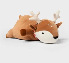 NEW Brown Reindeer/Deer Weighted Plush Stuffed Animal Pillow 3lb Sensory