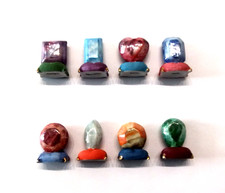 Série complète de fèves JOYAUX DU ROI 2000 PIERRES PRECIEUSES * 196