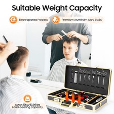 Portable Barber Carrying Case Styling Tools Accessories Storage Case Travel Box