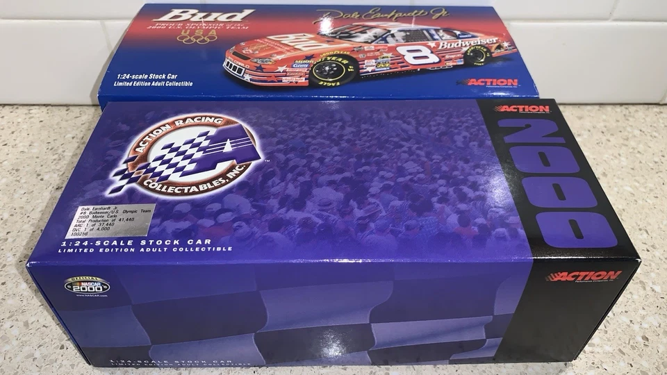 Dale Earnhardt Jr 2000 #8 Bud/EQUIPO OLÍMPICO DE EE. UU. Monte Carlo 1/24 Novato ¡¡NUEVO EN CAJA!!! Foto 4 de 4