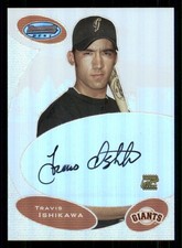2003 Bowman's Best #TI Travis Ishikawa FY AU RC