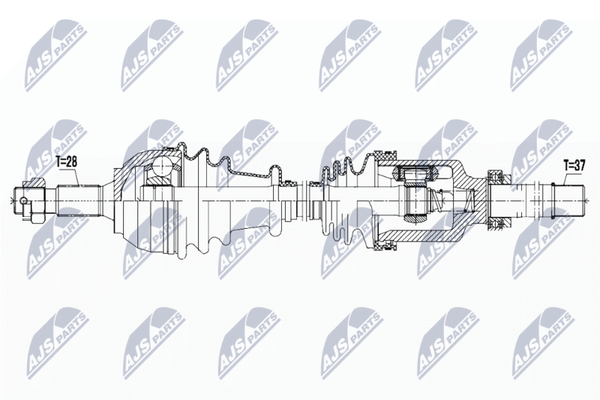 Nty Antriebswelle NPW-PE-035 FüR CitroËN-image