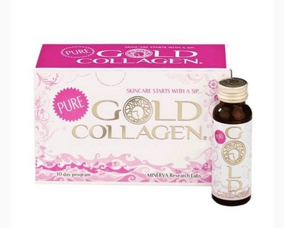 Gold Collagen Pure Plus Liquid Supplement 10x50ml New Sealed