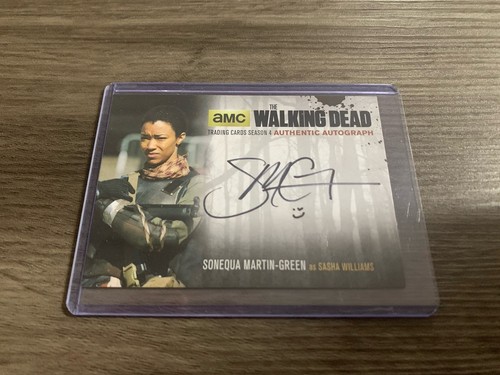 The Walking Dead Season 4 Sonequa Martin As Sasha On Card Autograph Cryptozoic - Picture 1 of 2