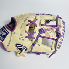 Rawlings HOH PRO EXCEL Limited Camel Purple Infield Soft Glove Star Pattern