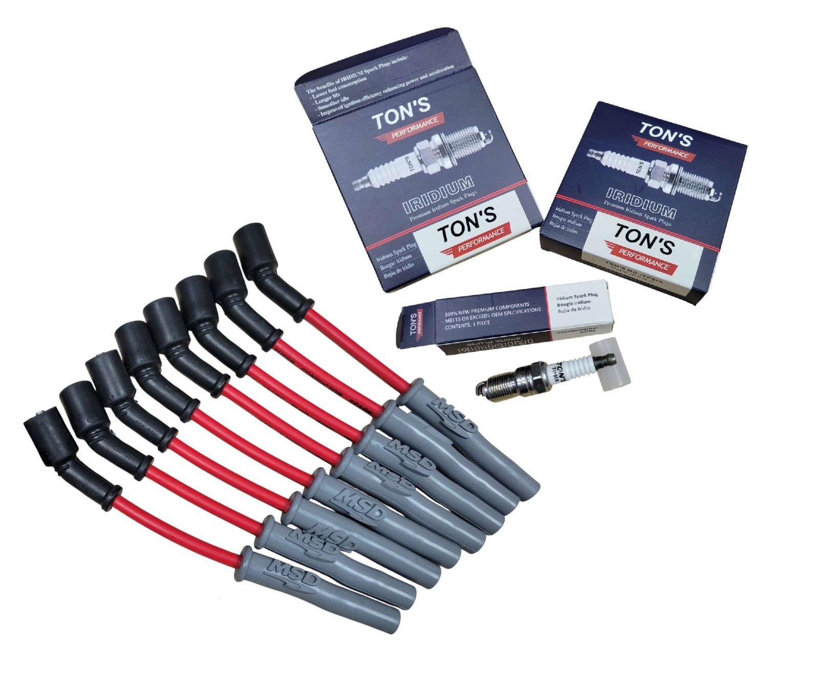 MSD 32819 CHEVY LS1 LS2 LS3 LS6 WIRES  Tons TP6IX IRIDIUM SPARK PLUGS Combo
