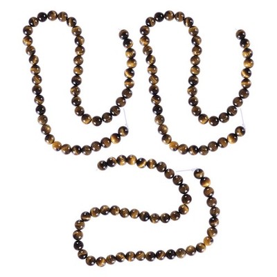 3 Strands Tiger Eye Stone Bead Set Round Spacer Beads Crystal Loose