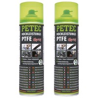 Petec 2X Ptfe-Spray Transparent 500Ml