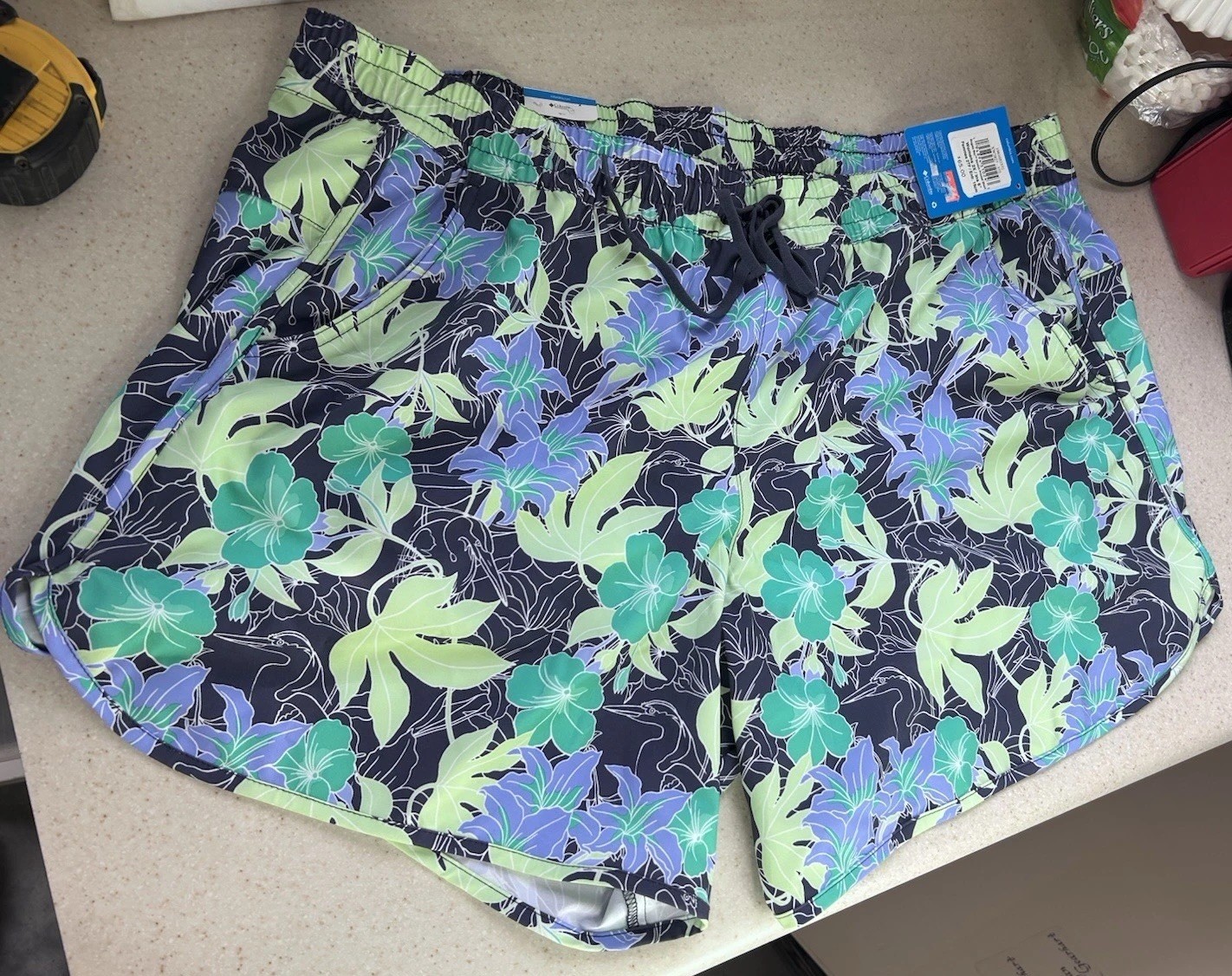 Columbia Omni Shade Women&rsquo;s Swim Shorts, New With Tags Flo