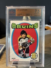 1971-72 O-Pee-Chee Reggie Leach #175 Rookie Card - BVG 7.5 Near Mint+ RC. rookie card picture