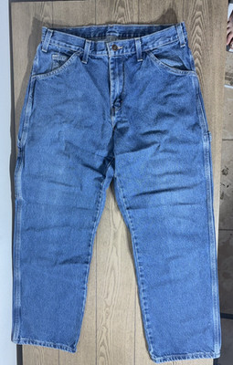 Vintage Dickie's Relaxed Fit Blue Denim Jeans Size 32 X 30 1993SNB 6-Pocket