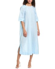 Ganni Seersucker Check Maxi Dress Women's  36