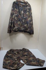 10,000 Ft Above Sea Level Camouflage Jacket And Pants Matching Fleece Men's XL