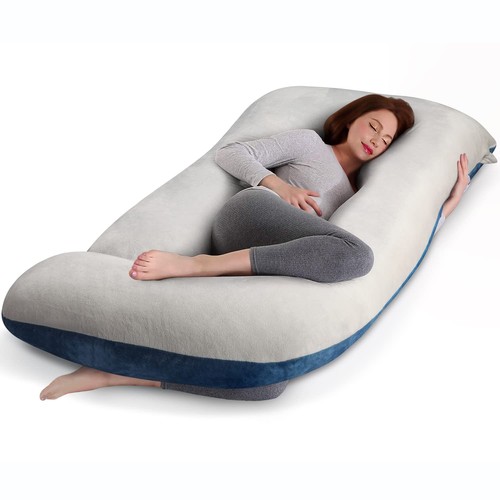 Pregnancy Maternity Pillows for Sleeping 55 Inches U-Shape Full Body Pillow S...