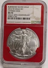 2016-W West Point Lettered Edge Burnished American Silver Eagle NGC MS70