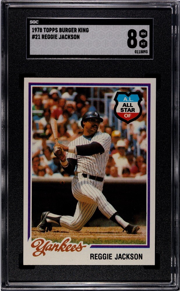 1978 Topps Burger King - Restaurant New York Yankees #21 Reggie Jackson