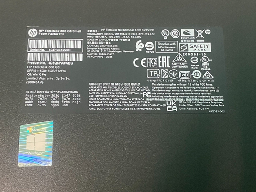 HP EliteDesk 800 G8 SFF Intel i5 11500 2.70GHz 16GB RAM 512GB SSD Win 11 - Bild 3 von 3