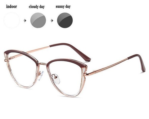 Photochromic Progressive Reading Women Glasses Multifocal Transition - Picture 19 of 23