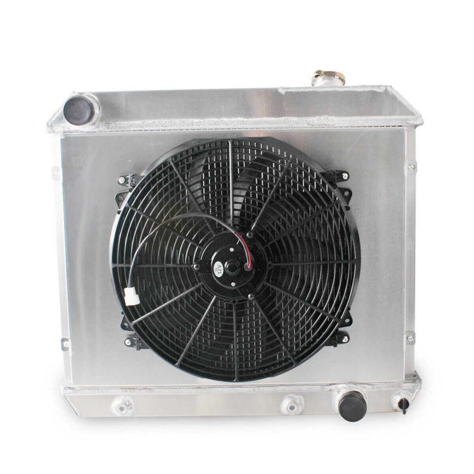 3Row Radiator+Fan For 1963-1966 1964 1965 Chevrolet C10 C20 C30 K10 K20 Pickup Foto 4 de 4