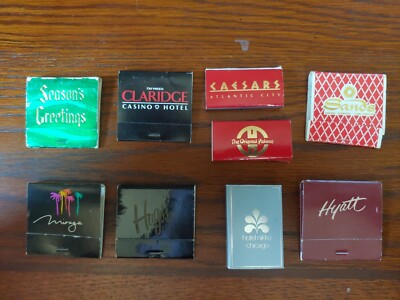 Vintage Hotel Casino MATCHBOOK LOT Hyatt Mirage Sands Caesars Hugos 
