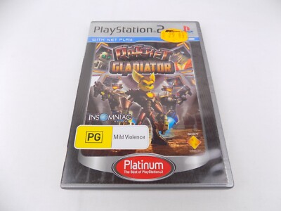 Mint Disc Playstation 2 Ps2 Platinum Ratchet Gladiator Platinum - Inc Manual