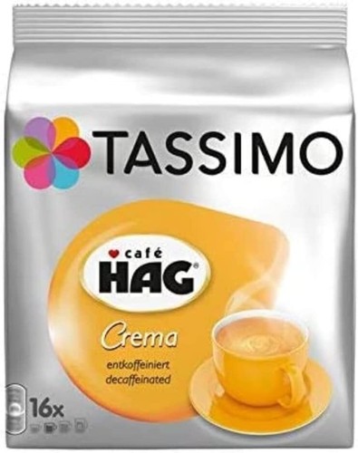 Decaffeinated Tassimo Cafe HAG Crema Coffee 16 pods - 10 Pack (160 Servings) | eBay