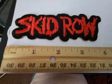 Skid Row Embroidered Iron/Sew On Band Patch